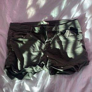 Green American Eagle Shorts Mid Rise